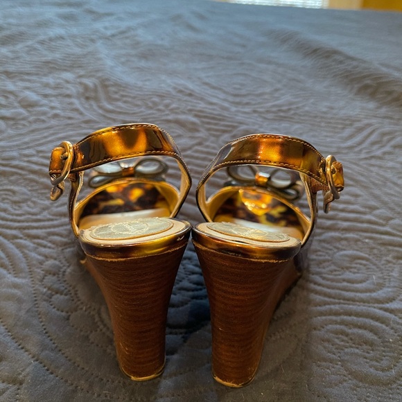 Ladies joyfolie tortoise wedge heel - Picture 4 of 8